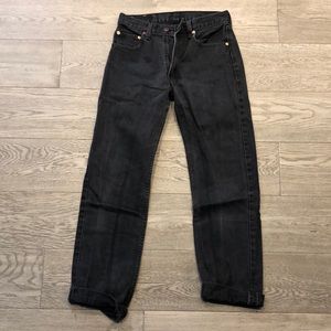 High waisted black Levi’s